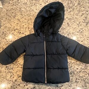 H&M Dark Navy Jacket with Detachable Hood - Size 2T